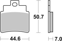 SBS Scooterbelag 171CT (Satz pro Scheibe) Carbon Tech