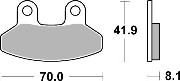 SBS Scooterbelag 178HF (Satz pro Scheibe) Street Ceramic