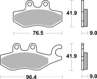 SBS Scooterbelag 187HF (Satz pro Scheibe) Street Ceramic