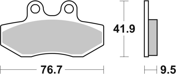 SBS Scooterbelag 190HF (Satz pro Scheibe) Street Ceramic