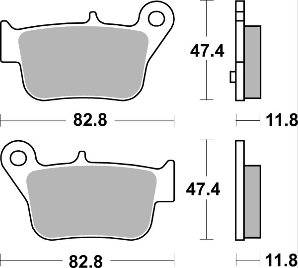 SBS Scooterbelag 218MS (Satz pro Scheibe) Maxi Sinter