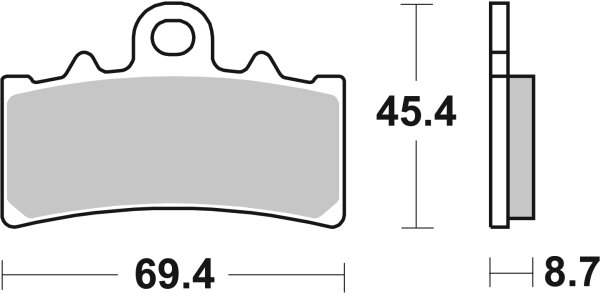 SBS Scooterbelag 231HF (Satz pro Scheibe) Street Ceramic