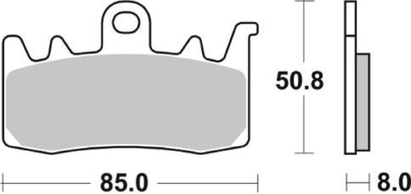 SBS Scooterbelag 239MS (Satz pro Scheibe) Maxi Sinter