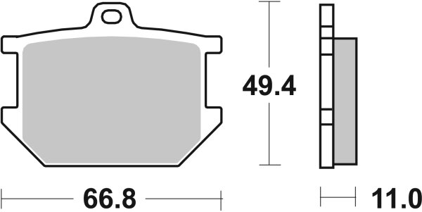 SBS Bremsbelag 507HF (Satz pro Scheibe) Street Ceramic