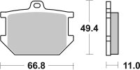 SBS Bremsbelag 507HF (Satz pro Scheibe) Street Ceramic