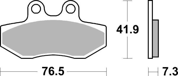 SBS Scooterbelag 186HF (Satz pro Scheibe) Street Ceramic