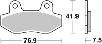 SBS Scooterbelag 200HF (Satz pro Scheibe) Street Ceramic