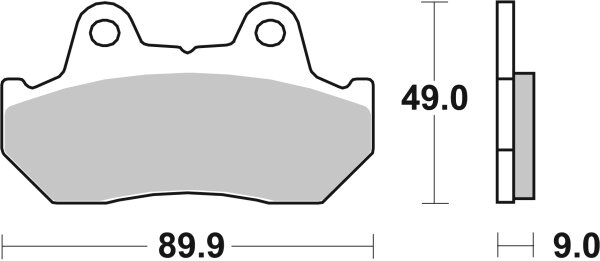 SBS Scooterbelag 127HF (Satz pro Scheibe) Street Ceramic