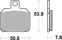 SBS Scooterbelag 157CT (Satz pro Scheibe) Carbon Tech