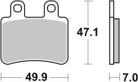 SBS Scooterbelag 167HF (Satz pro Scheibe) Street Ceramic