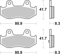 SBS Scooterbelag 174HM (Satz pro Scheibe) Street Ceramic