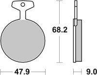 SBS Bremsbelag 504HF (Satz pro Scheibe) Street Ceramic