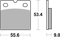 SBS Bremsbelag 506HF (Satz pro Scheibe) Street Ceramic