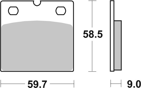 SBS Bremsbelag 554HF (Satz pro Scheibe) Street Ceramic