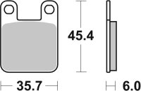 SBS Bremsbelag 559H.HS (Satz pro Scheibe) Street High...