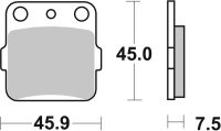 SBS Bremsbelag 592LF (Satz pro Scheibe) Street Ceramic