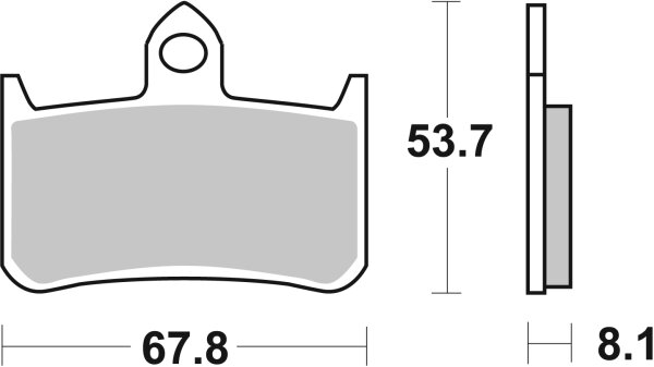 SBS Bremsbelag 622HF (Satz pro Scheibe) Street Ceramic