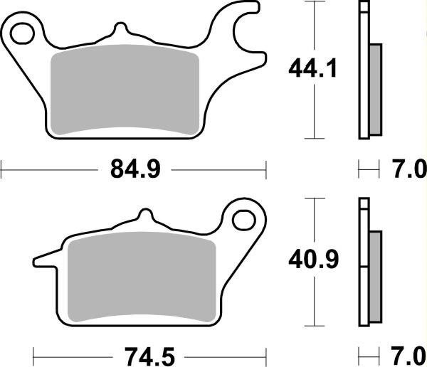 SBS Scooterbelag 216HF (Satz pro Scheibe) Street Ceramic