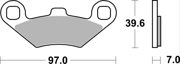 SBS Scooterbelag 219MS (Satz pro Scheibe) Maxi Sinter