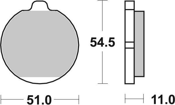 SBS Bremsbelag 530HF (Satz pro Scheibe) Street Ceramic