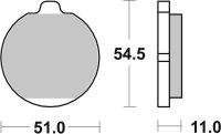 SBS Bremsbelag 530HF (Satz pro Scheibe) Street Ceramic