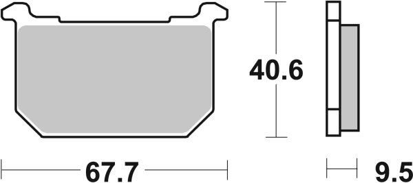 SBS Bremsbelag 540LF (Satz pro Scheibe) Street Ceramic