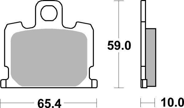 SBS Bremsbelag 547HF (Satz pro Scheibe) Street Ceramic