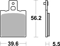 SBS Scooterbelag 131HF (Satz pro Scheibe) Street Ceramic