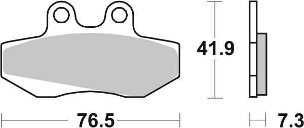 SBS Scooterbelag 148CT (Satz pro Scheibe) Carbon Tech