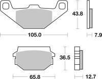 SBS Scooterbelag 150HF (Satz pro Scheibe) Street Ceramic