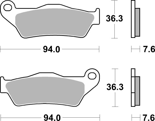 SBS Scooterbelag 151HF (Satz pro Scheibe) Street Ceramic