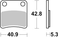 SBS Scooterbelag 209HF (Satz pro Scheibe) Street Ceramic