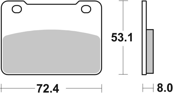 SBS Scooterbelag 215HF (Satz pro Scheibe) Street Ceramic