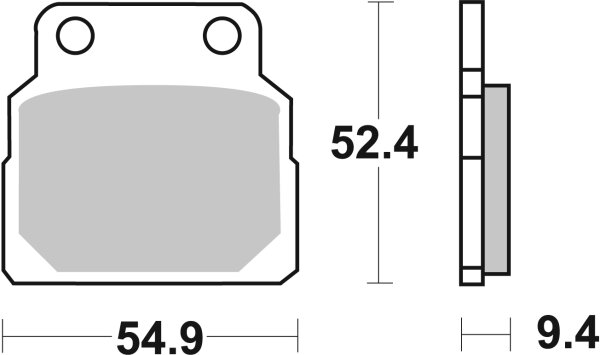 SBS Bremsbelag 598HF (Satz pro Scheibe) Street Ceramic