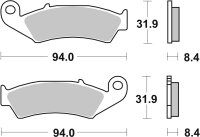 SBS Bremsbelag 623LF (Satz pro Scheibe) Street Ceramic