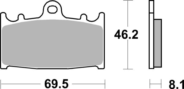 SBS Bremsbelag 631HF (Satz pro Scheibe) Street Ceramic