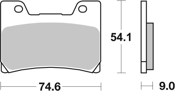 SBS Bremsbelag 645DCC (Satz pro Scheibe) Road Racing Classic Dual Carbon