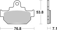 SBS Bremsbelag 581HF (Satz pro Scheibe) Street Ceramic