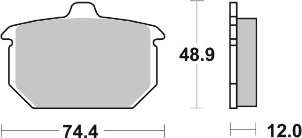 SBS Bremsbelag 549H.HF (Satz pro Scheibe) Street High Power Ceramic