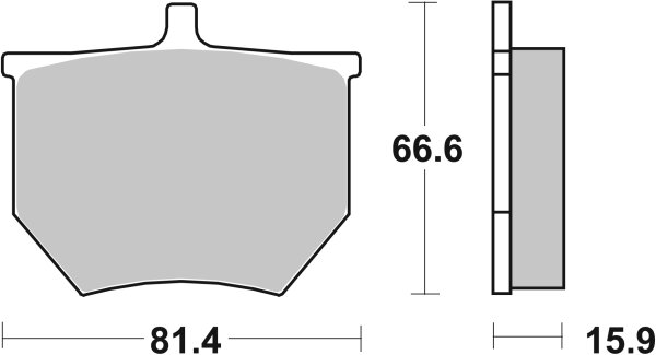 SBS Bremsbelag 569RQ (Satz pro Scheibe) Road Racing Carbon Tech