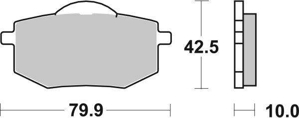 SBS Bremsbelag 616HF (Satz pro Scheibe) Street Ceramic