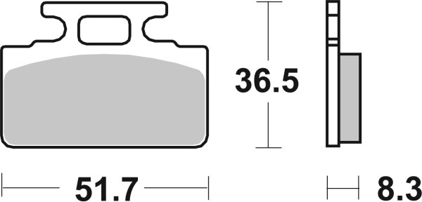 SBS Bremsbelag 618HF (Satz pro Scheibe) Street Ceramic