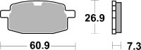 SBS Bremsbelag 619HF (Satz pro Scheibe) Street Ceramic