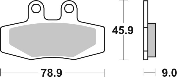 SBS Bremsbelag 621HF (Satz pro Scheibe) Street Ceramic