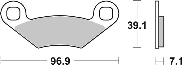 SBS Bremsbelag 642ATS (Satz pro Scheibe) Quad Sinter