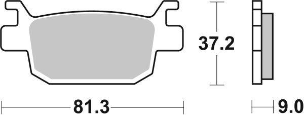 SBS Scooterbelag 193CT (Satz pro Scheibe) Carbon Tech