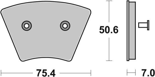 SBS Bremsbelag 679H.HF (Satz pro Scheibe) Street High Power Ceramic