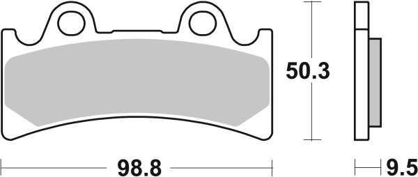 SBS Bremsbelag 683H.CT (Satz pro Scheibe) Street High Power Carbon