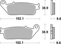 SBS Bremsbelag 700DC (Satz pro Scheibe) Road Racing Dual...