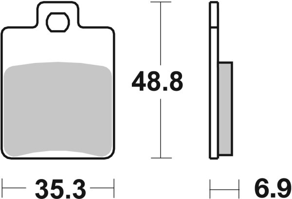 SBS Bremsbelag 724HF (Satz pro Scheibe) Street Ceramic